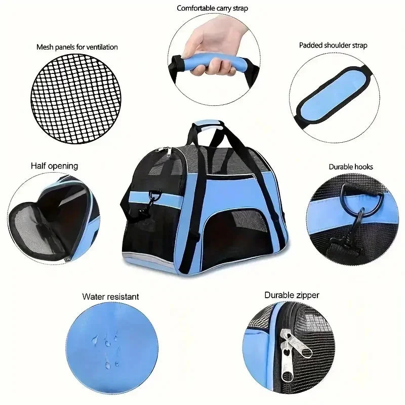 ComfortMesh Pet Travel Handbag Carrier